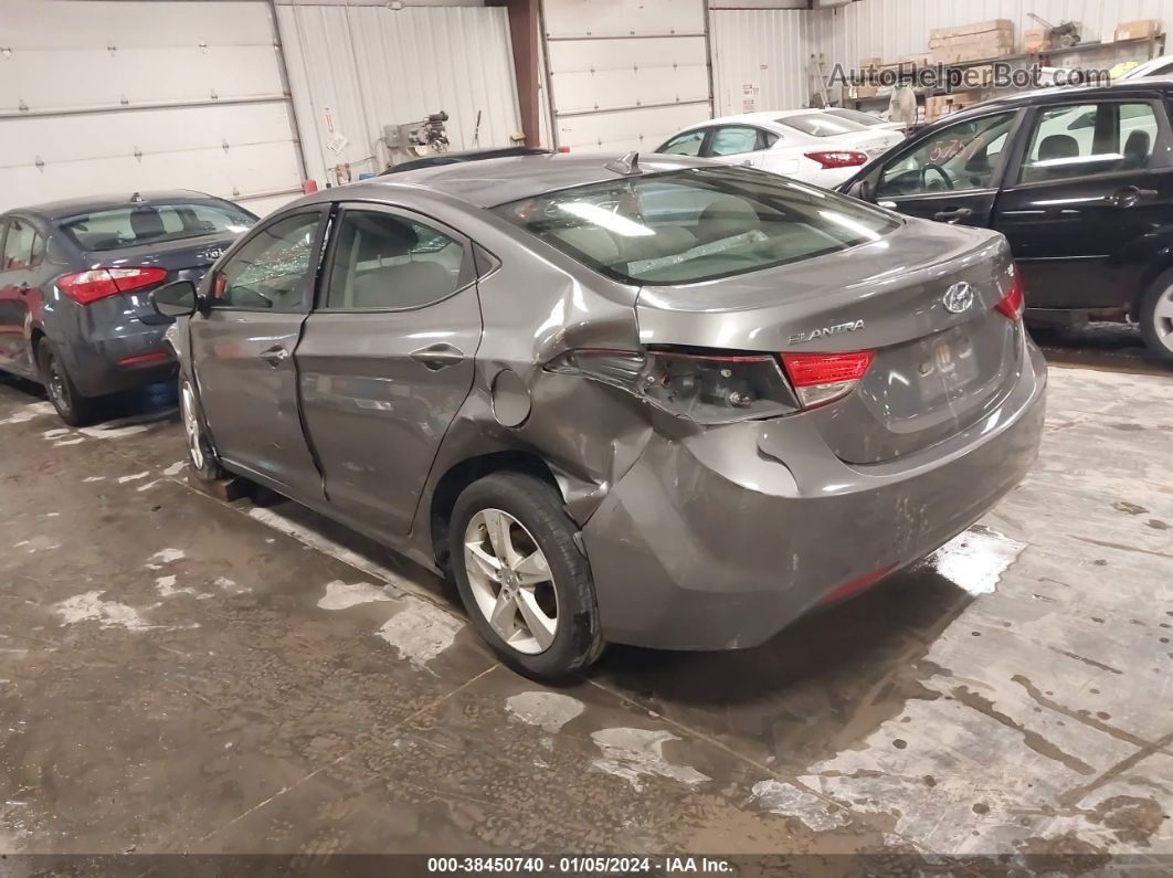 2013 Hyundai Elantra Gls Gray vin: 5NPDH4AE8DH285275