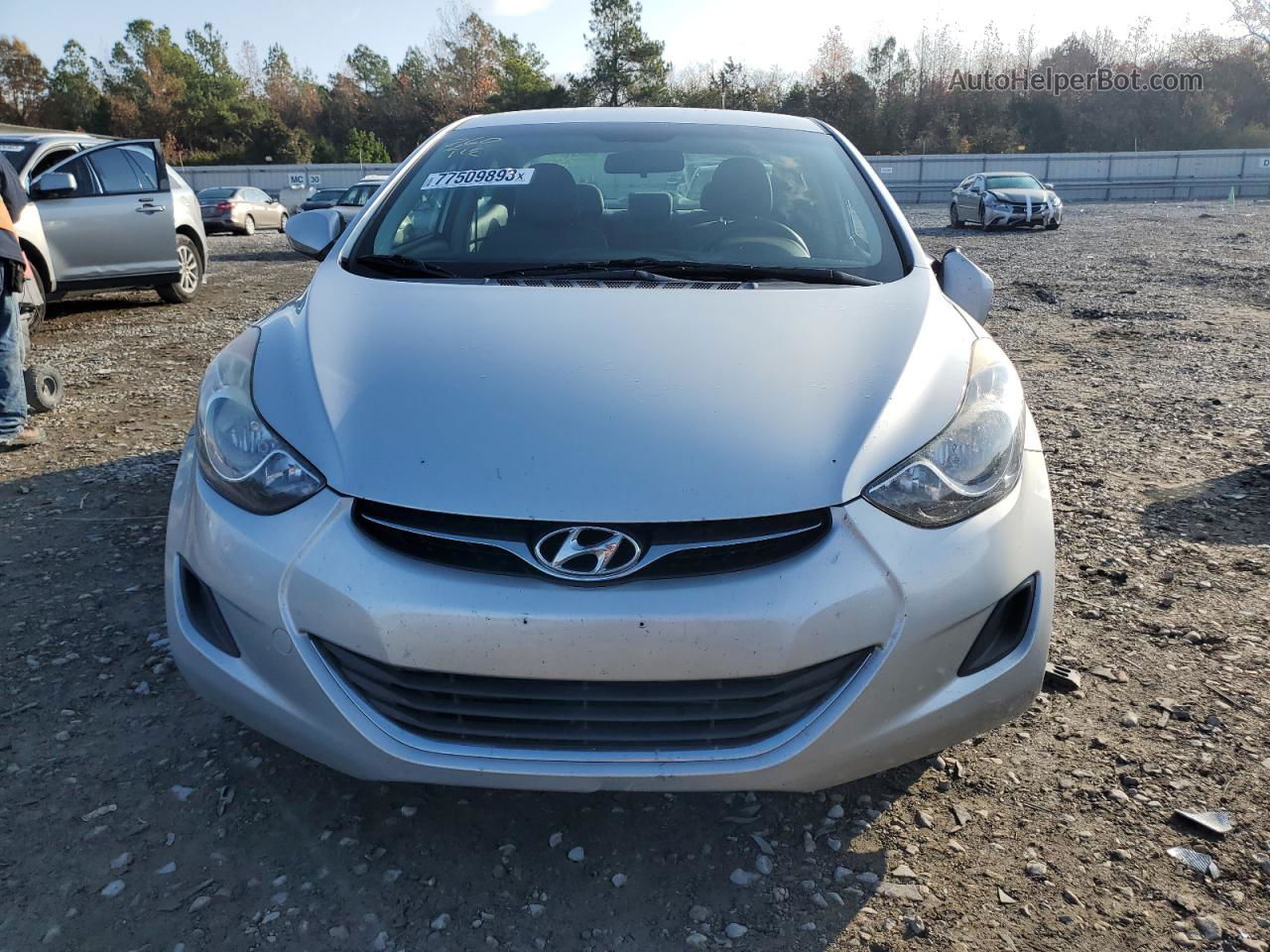 2013 Hyundai Elantra Gls Серебряный vin: 5NPDH4AE8DH318985