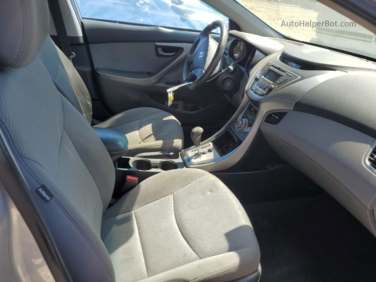 2013 Hyundai Elantra Gls Серебряный vin: 5NPDH4AE8DH318985