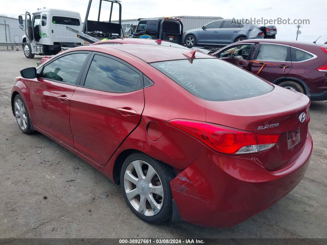 2013 Hyundai Elantra Limited Красный vin: 5NPDH4AE8DH339240