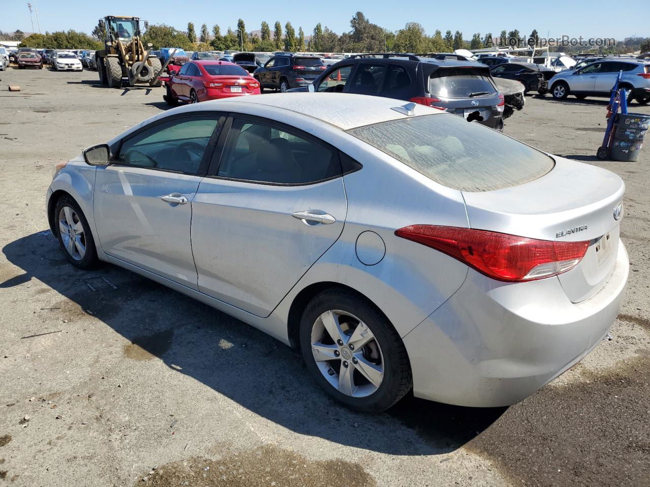 2013 Hyundai Elantra Gls Silver vin: 5NPDH4AE8DH373873