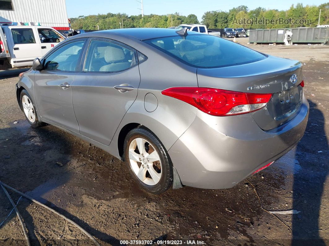 2013 Hyundai Elantra Gls Gray vin: 5NPDH4AE8DH380693