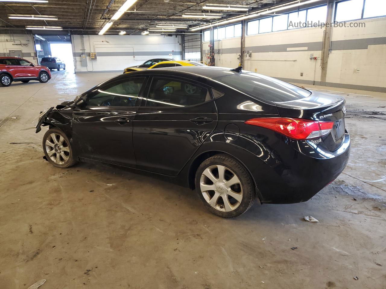 2013 Hyundai Elantra Gls Black vin: 5NPDH4AE8DH413126