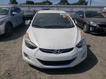 2013 Hyundai Elantra Gls White vin: 5NPDH4AE8DH453013