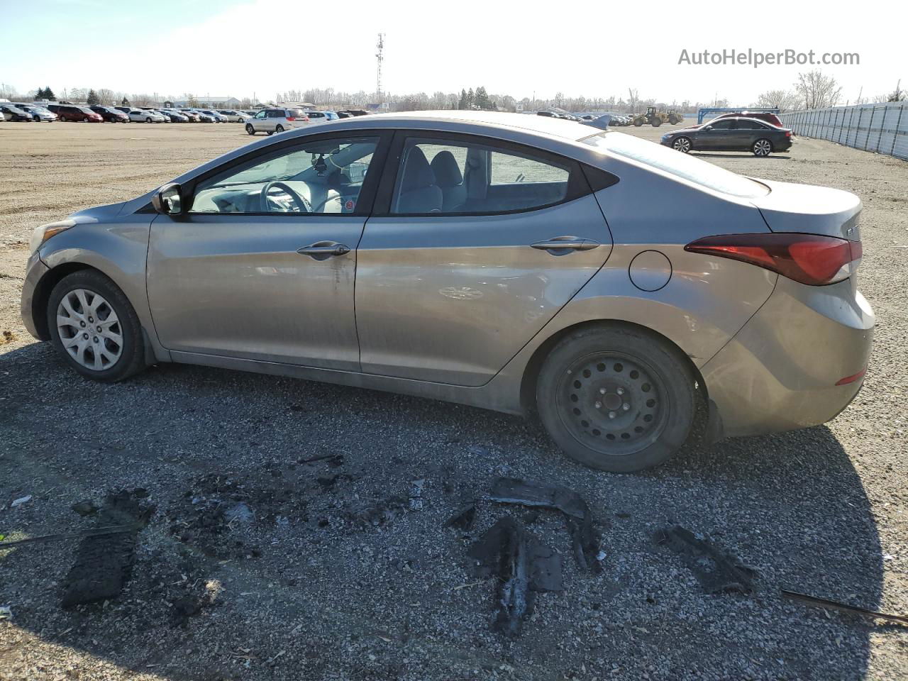 2014 Hyundai Elantra Se Brown vin: 5NPDH4AE8EH464093