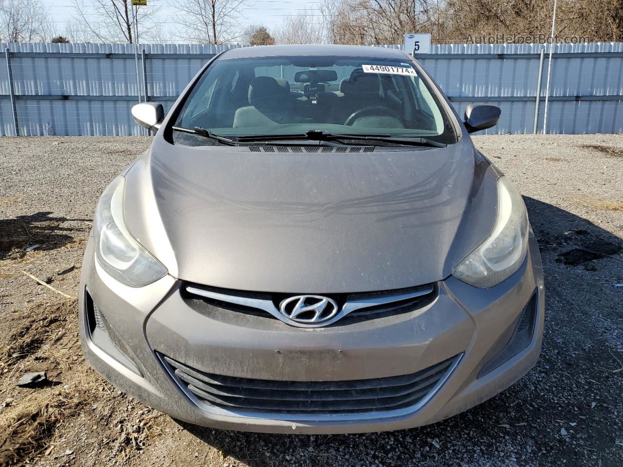 2014 Hyundai Elantra Se Brown vin: 5NPDH4AE8EH464093