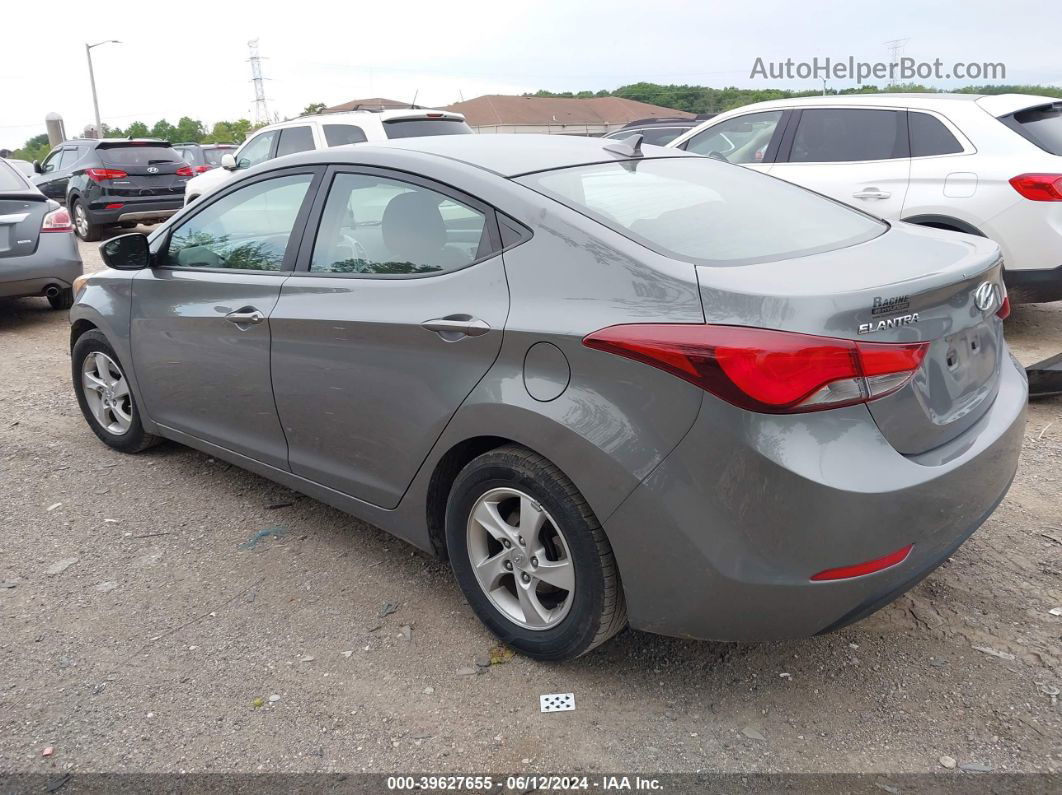 2014 Hyundai Elantra Se Gray vin: 5NPDH4AE8EH466507