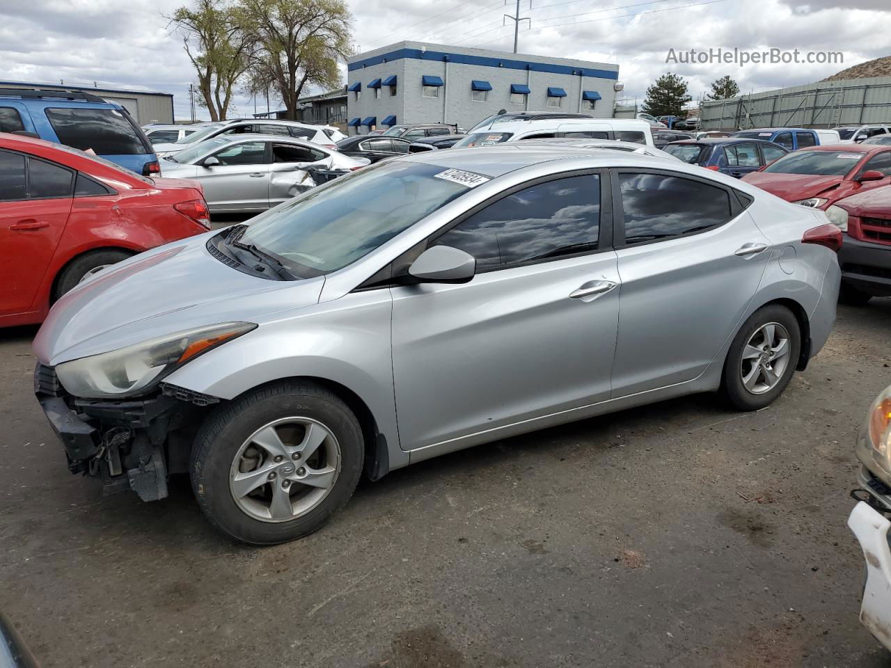 2014 Hyundai Elantra Se Silver vin: 5NPDH4AE8EH469259