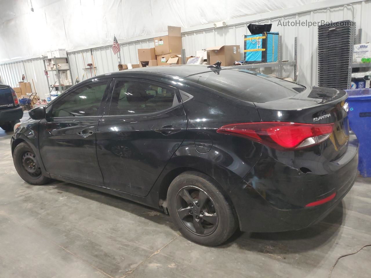 2014 Hyundai Elantra Se Black vin: 5NPDH4AE8EH472629