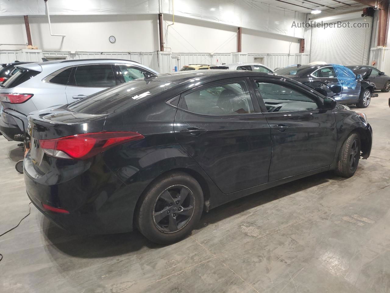 2014 Hyundai Elantra Se Black vin: 5NPDH4AE8EH472629