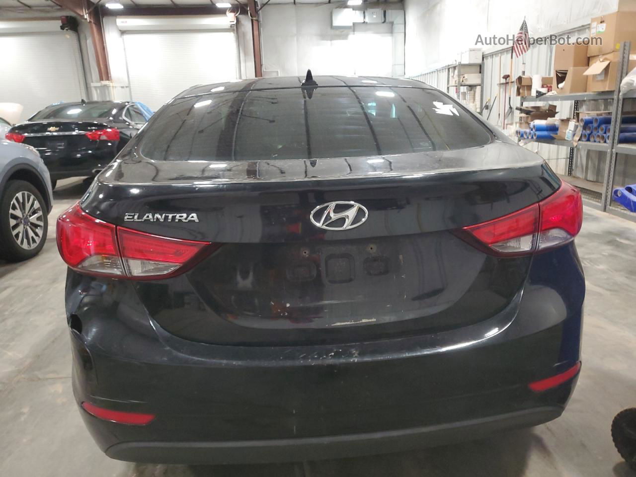 2014 Hyundai Elantra Se Black vin: 5NPDH4AE8EH472629