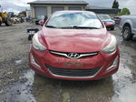 2014 Hyundai Elantra Se Red vin: 5NPDH4AE8EH478317