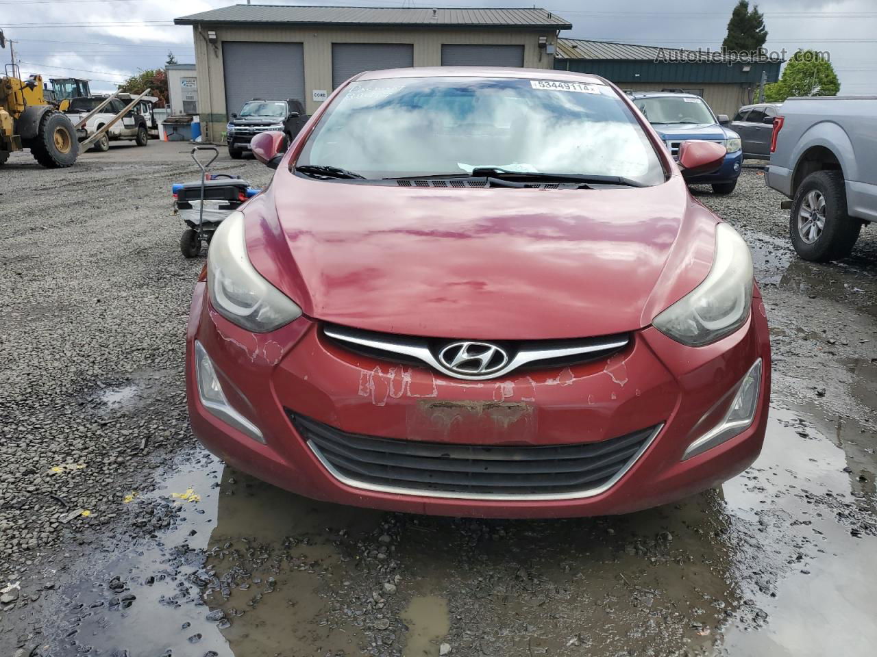 2014 Hyundai Elantra Se Красный vin: 5NPDH4AE8EH478317