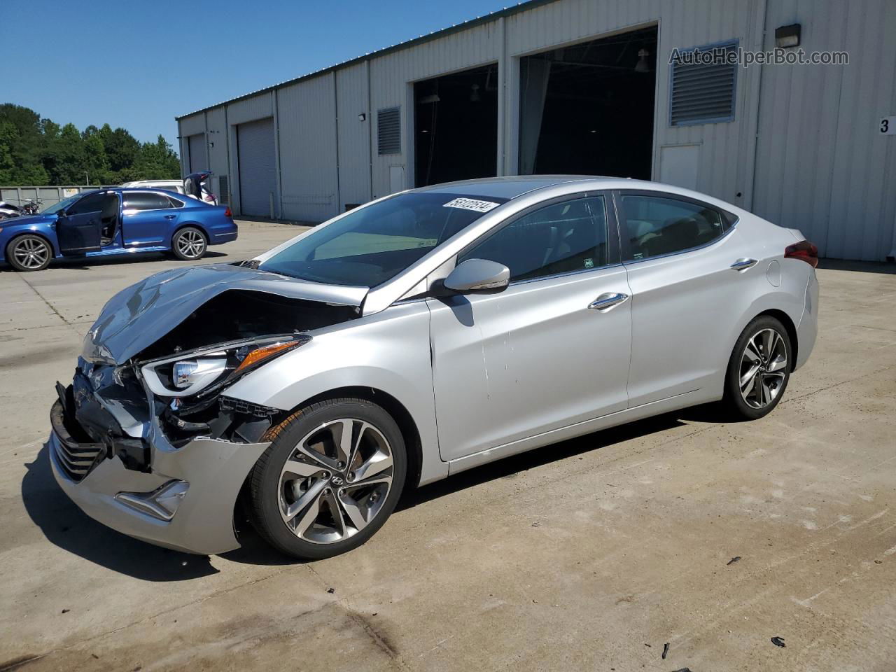 2014 Hyundai Elantra Se Silver vin: 5NPDH4AE8EH507623