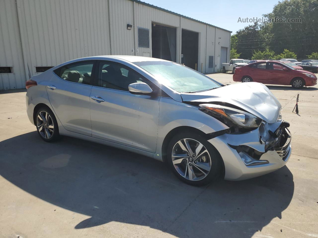 2014 Hyundai Elantra Se Silver vin: 5NPDH4AE8EH507623