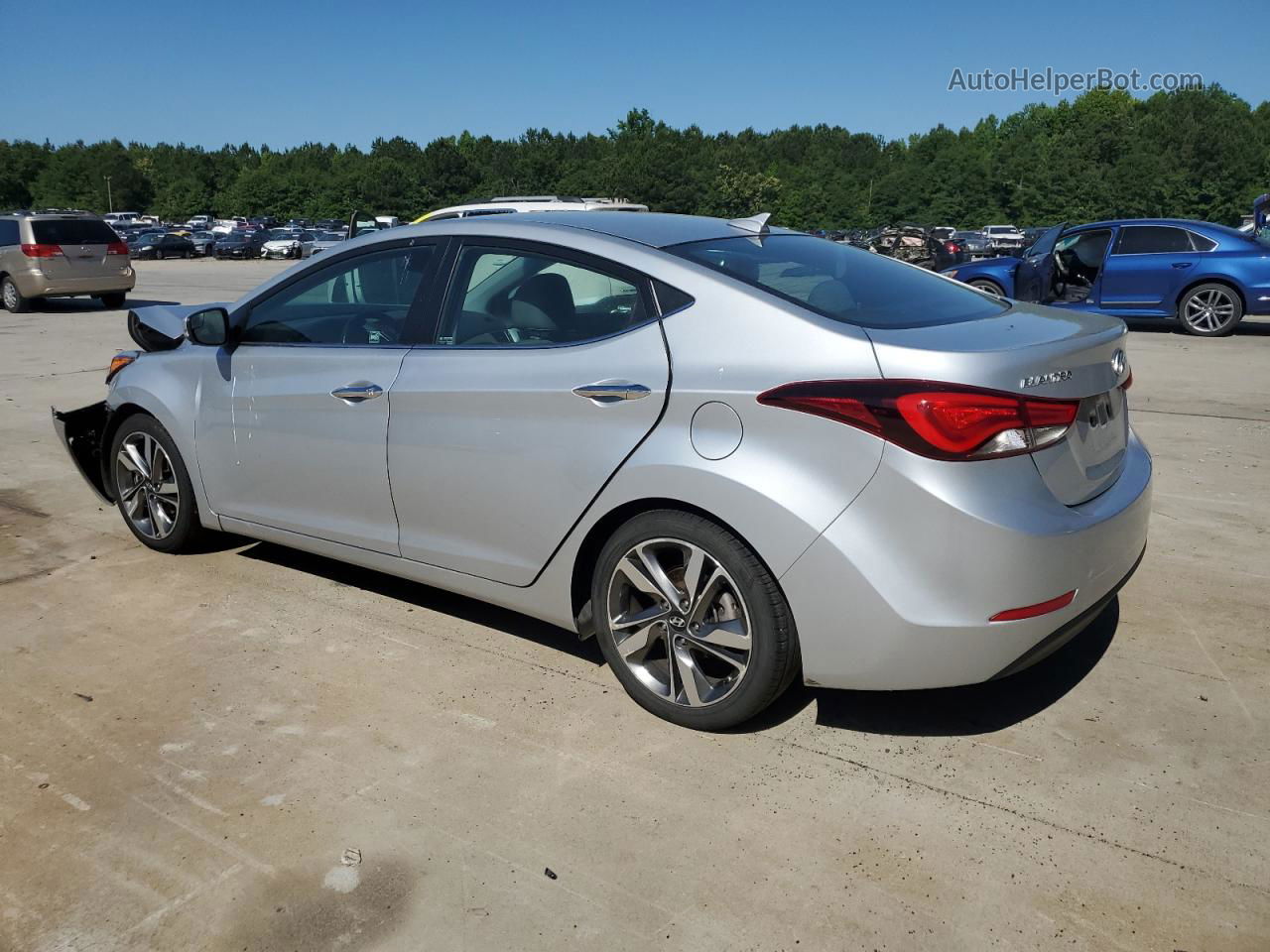 2014 Hyundai Elantra Se Silver vin: 5NPDH4AE8EH507623