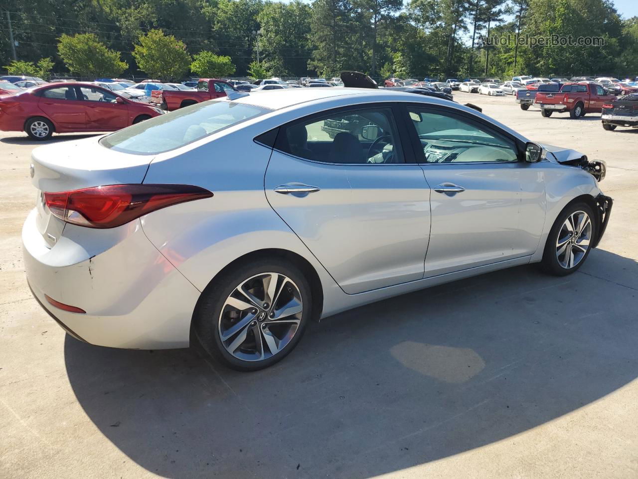 2014 Hyundai Elantra Se Silver vin: 5NPDH4AE8EH507623