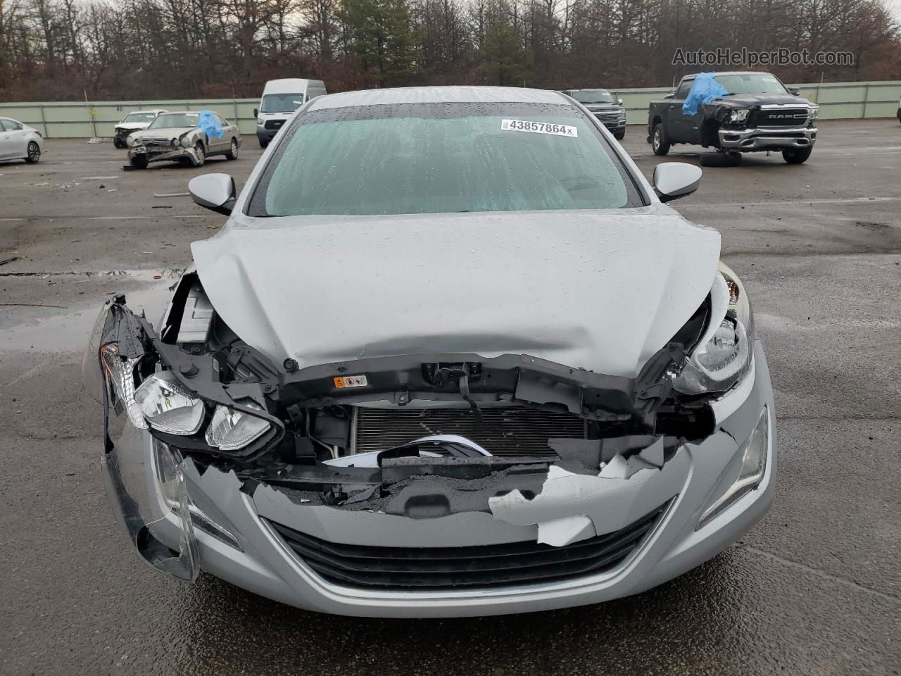 2014 Hyundai Elantra Se Silver vin: 5NPDH4AE8EH518170