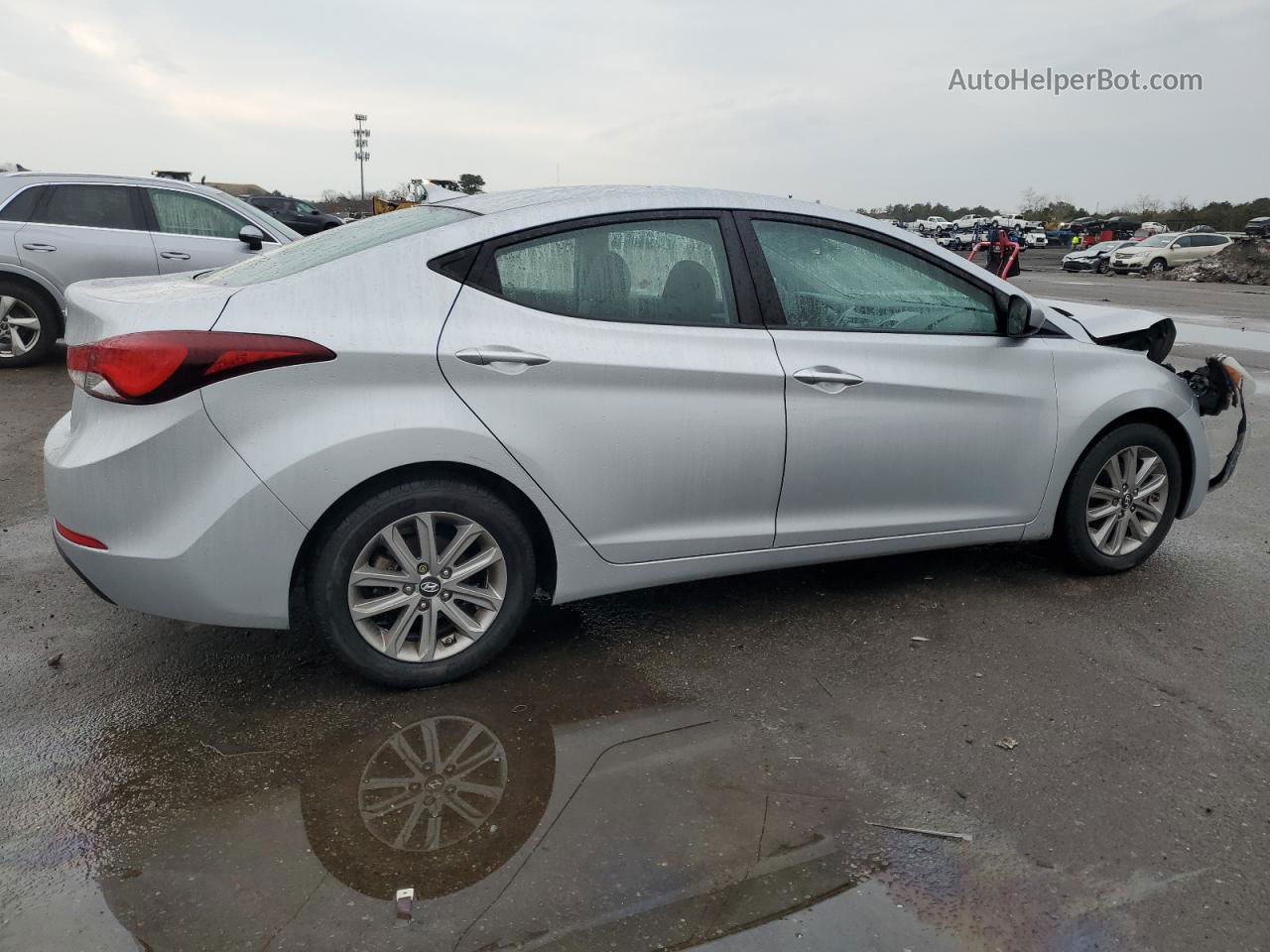 2014 Hyundai Elantra Se Silver vin: 5NPDH4AE8EH518170