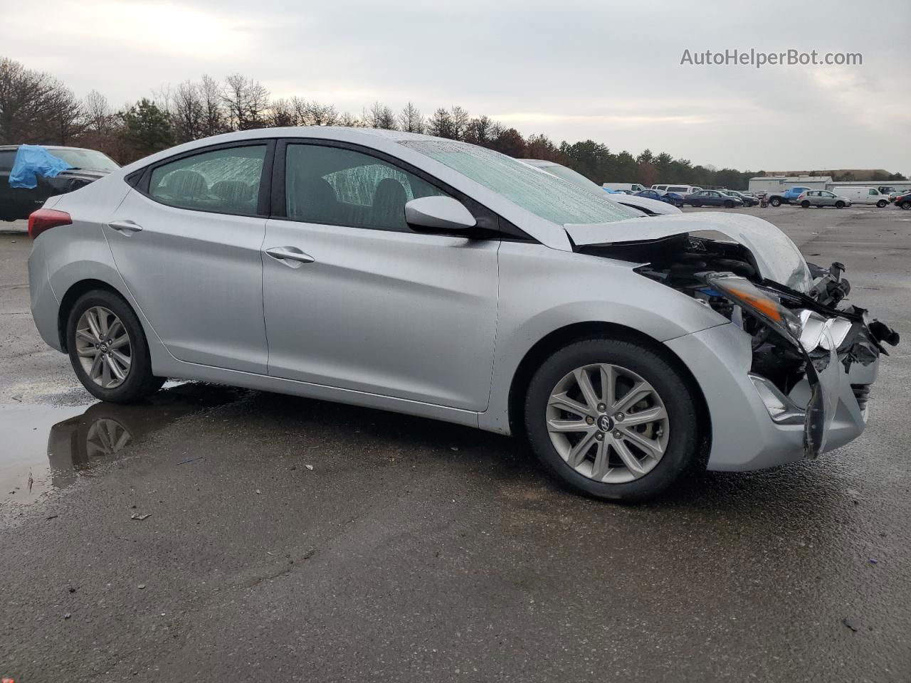 2014 Hyundai Elantra Se Silver vin: 5NPDH4AE8EH518170