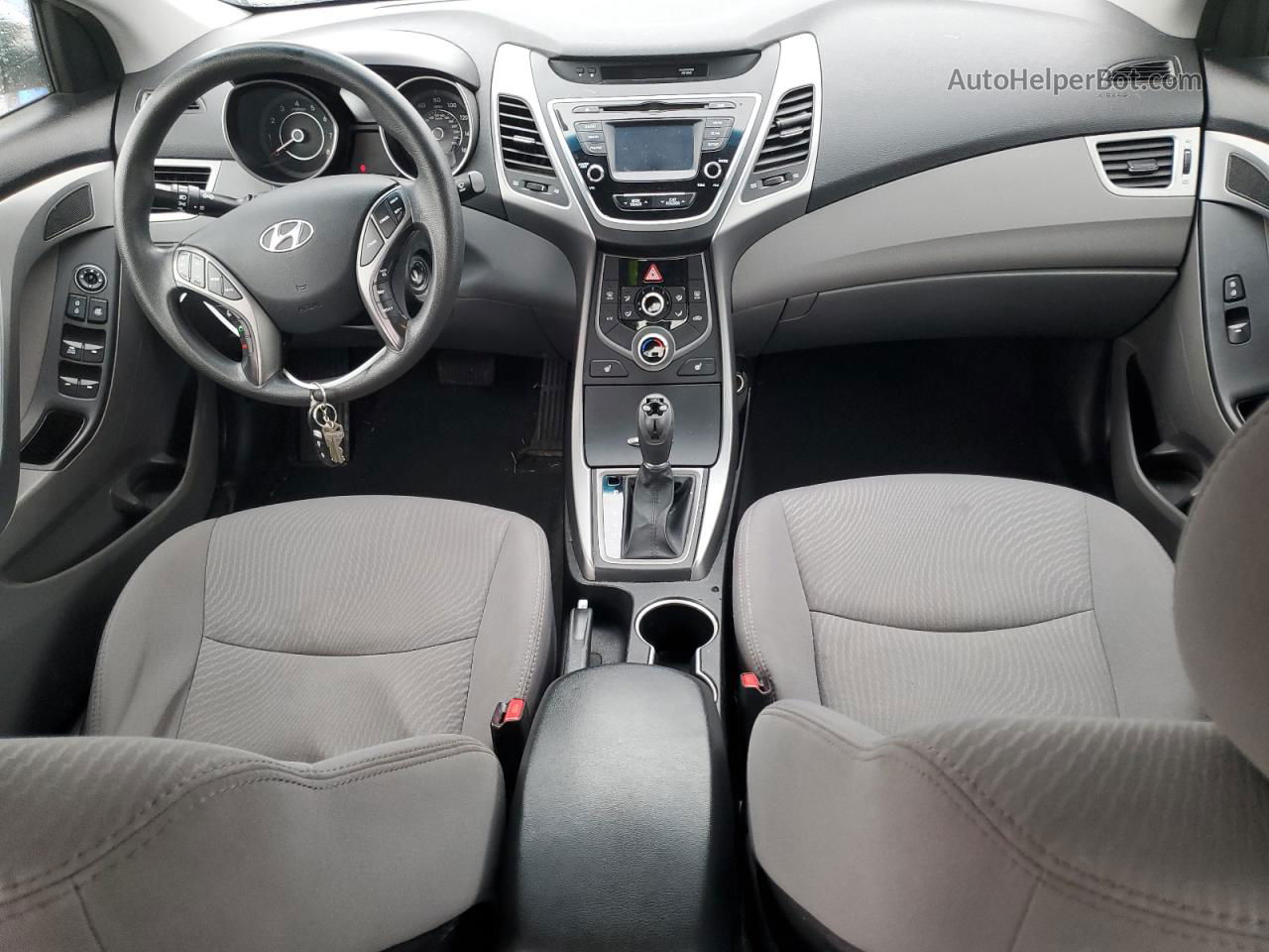 2014 Hyundai Elantra Se Серебряный vin: 5NPDH4AE8EH518170