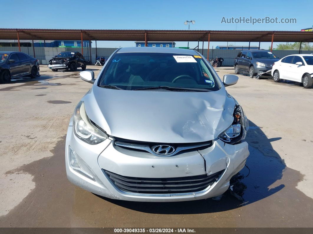 2014 Hyundai Elantra Se Silver vin: 5NPDH4AE8EH522591