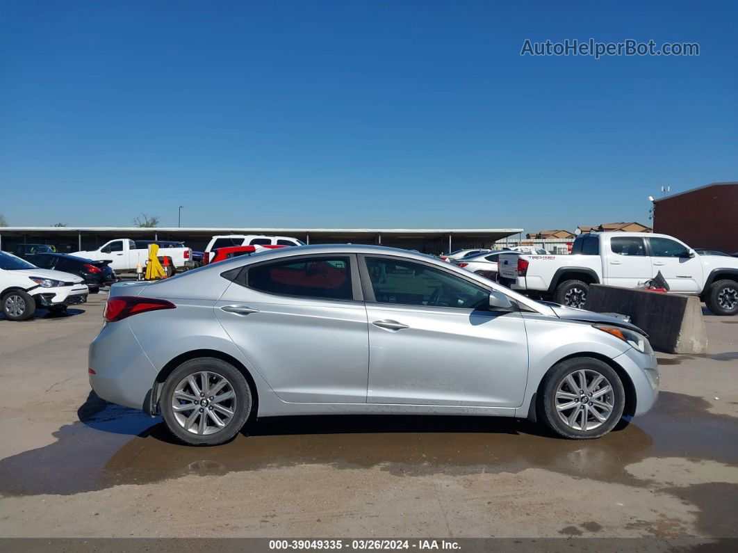 2014 Hyundai Elantra Se Silver vin: 5NPDH4AE8EH522591