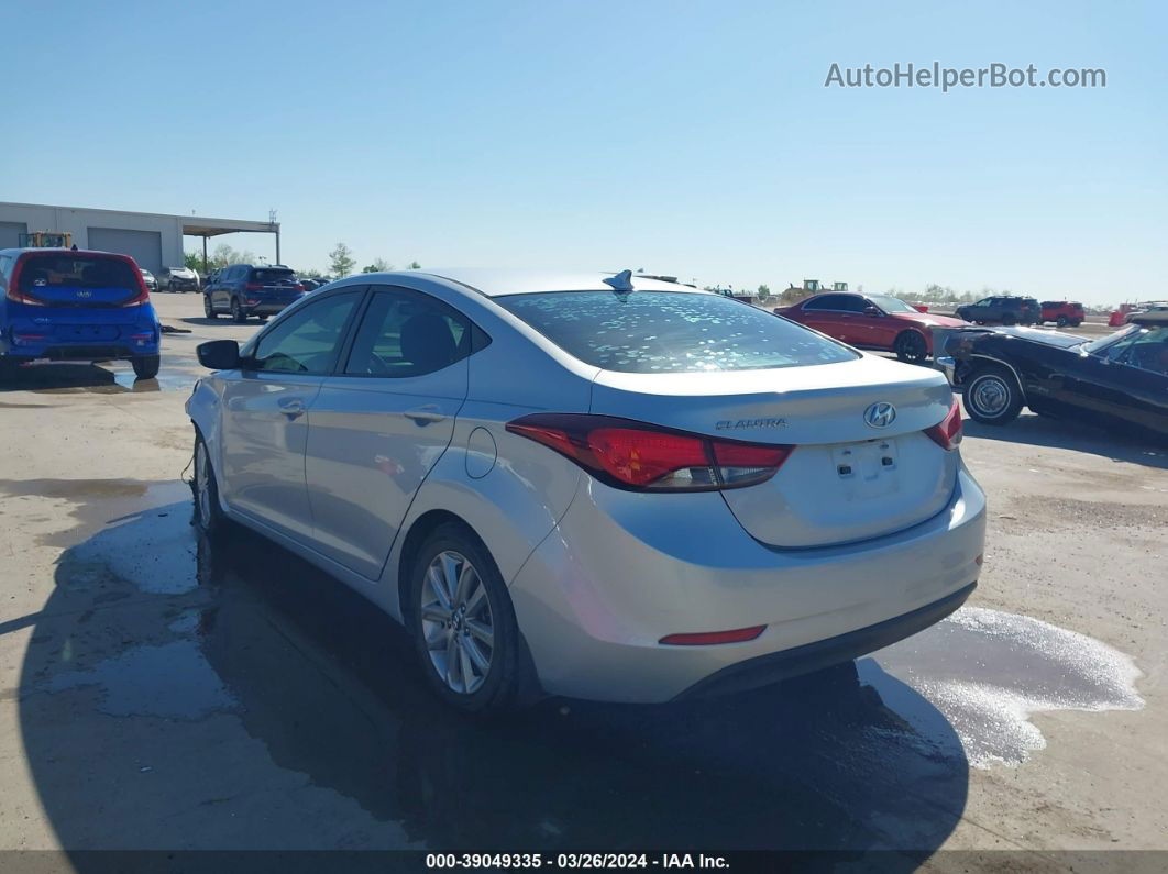 2014 Hyundai Elantra Se Silver vin: 5NPDH4AE8EH522591