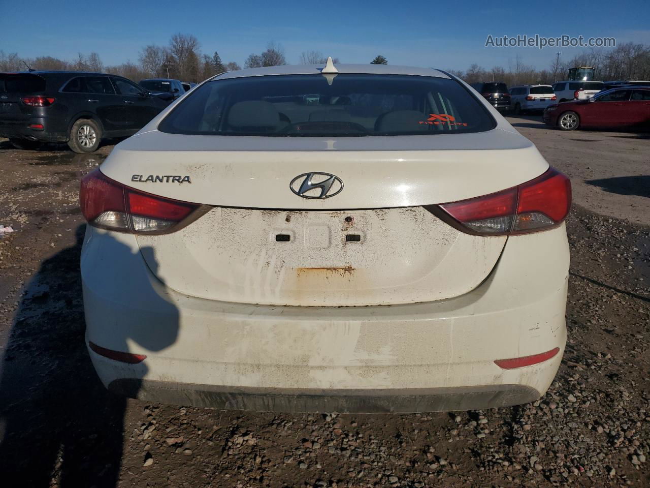 2014 Hyundai Elantra Se Белый vin: 5NPDH4AE8EH525331