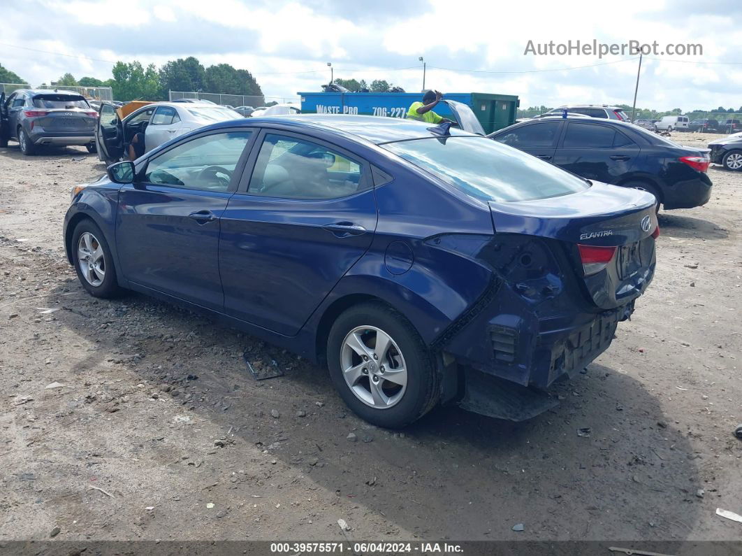 2014 Hyundai Elantra Se Blue vin: 5NPDH4AE8EH530772