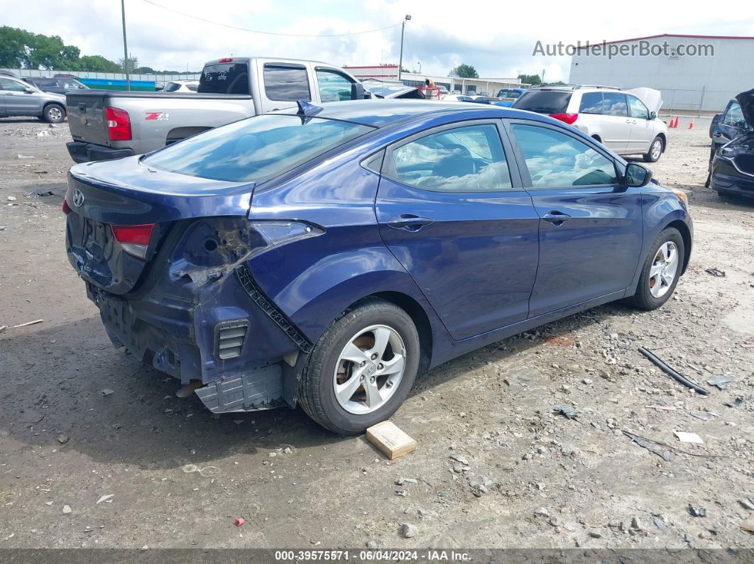 2014 Hyundai Elantra Se Blue vin: 5NPDH4AE8EH530772