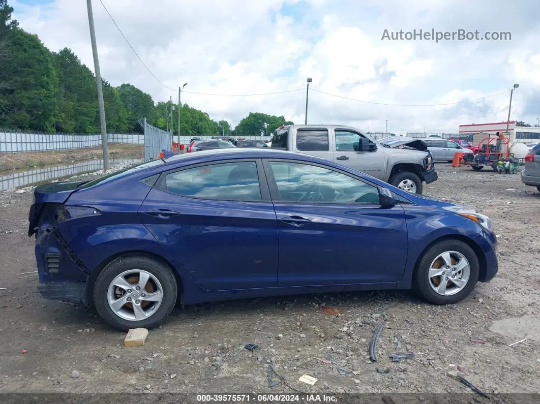 2014 Hyundai Elantra Se Blue vin: 5NPDH4AE8EH530772