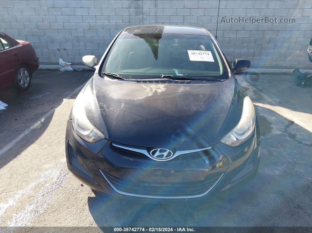 2014 Hyundai Elantra Se Black vin: 5NPDH4AE8EH533719