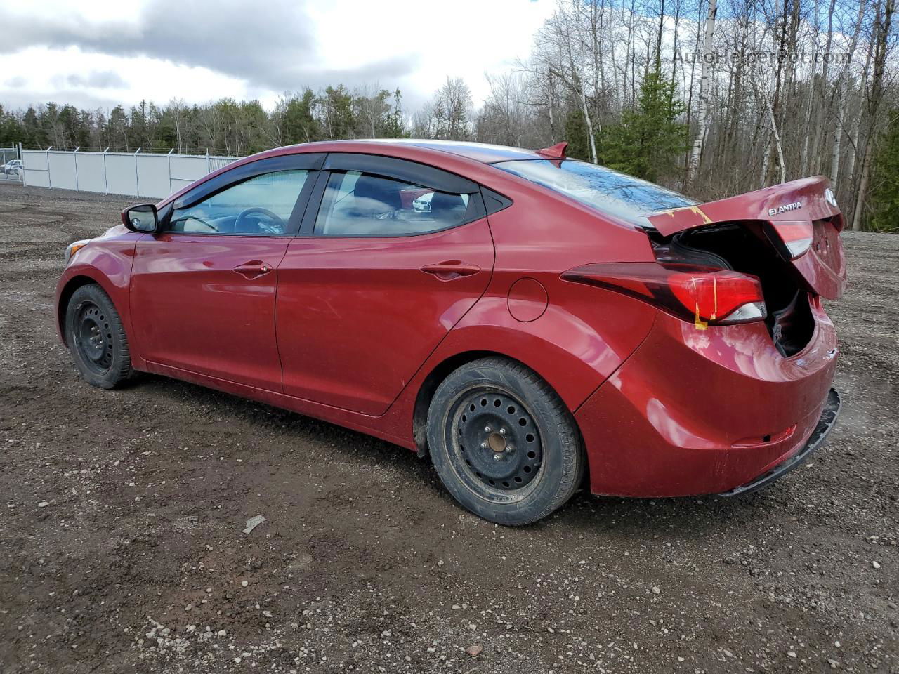 2014 Hyundai Elantra Se Red vin: 5NPDH4AE8EH540394