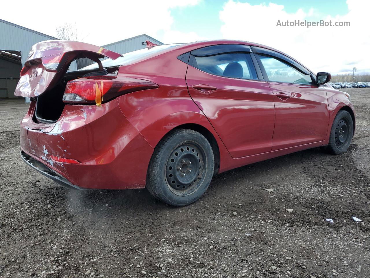 2014 Hyundai Elantra Se Red vin: 5NPDH4AE8EH540394