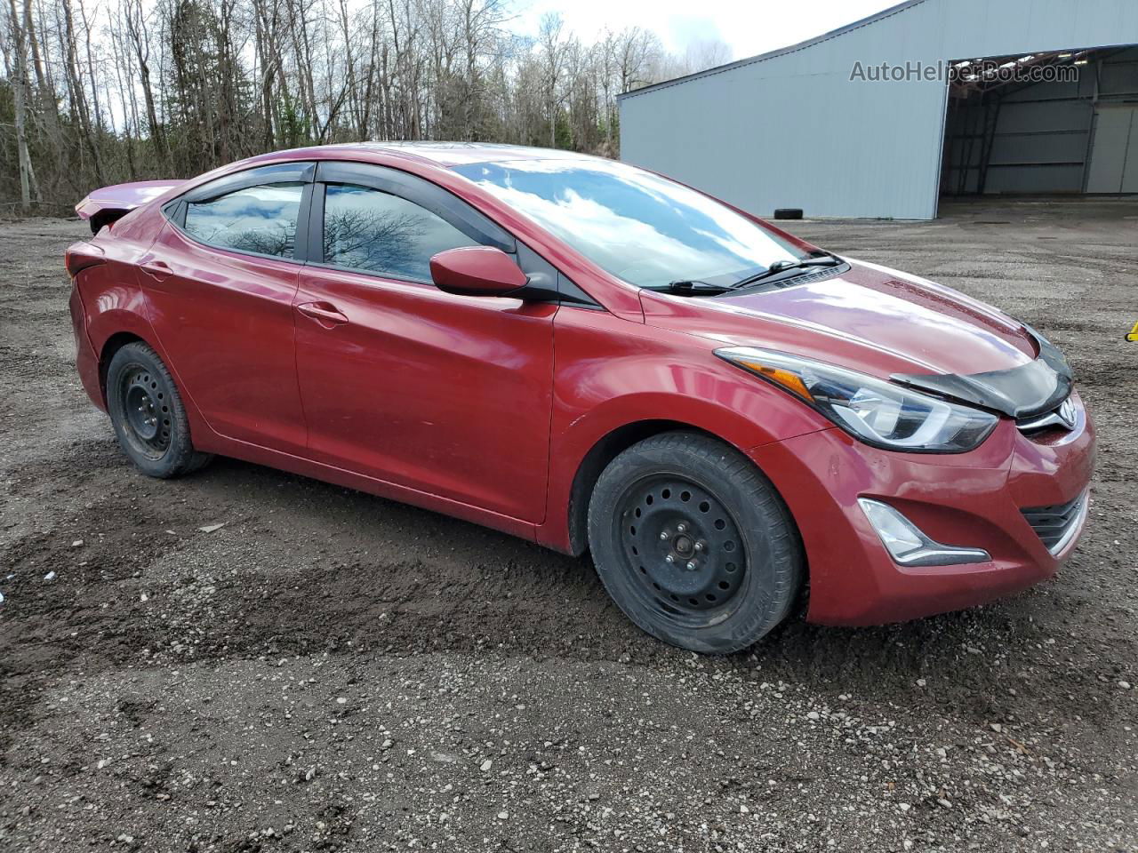 2014 Hyundai Elantra Se Red vin: 5NPDH4AE8EH540394