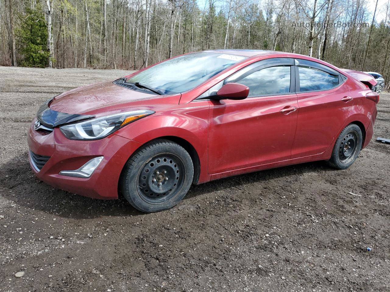 2014 Hyundai Elantra Se Red vin: 5NPDH4AE8EH540394