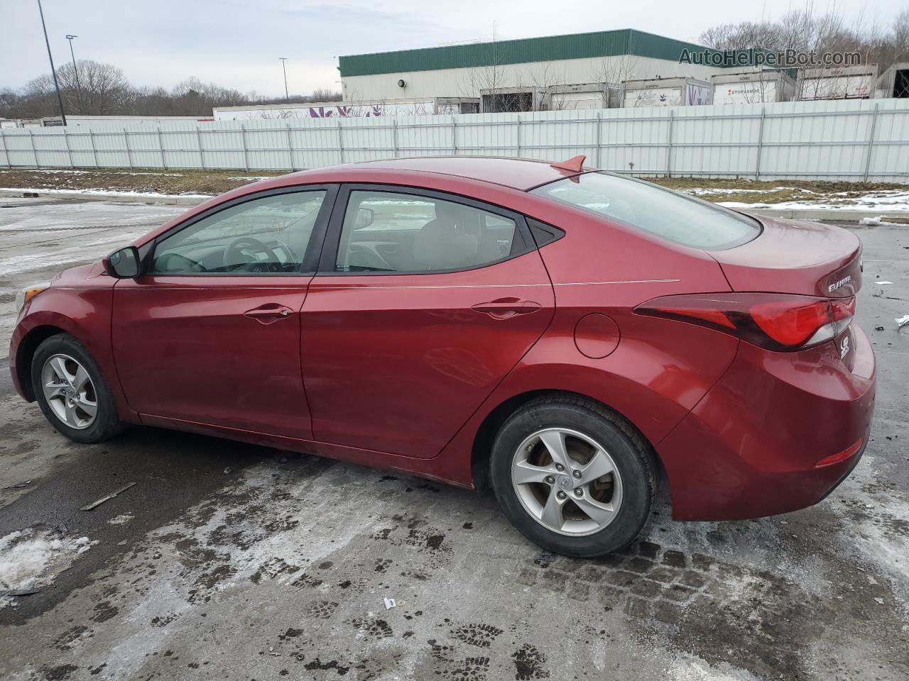 2014 Hyundai Elantra Se Burgundy vin: 5NPDH4AE8EH544123