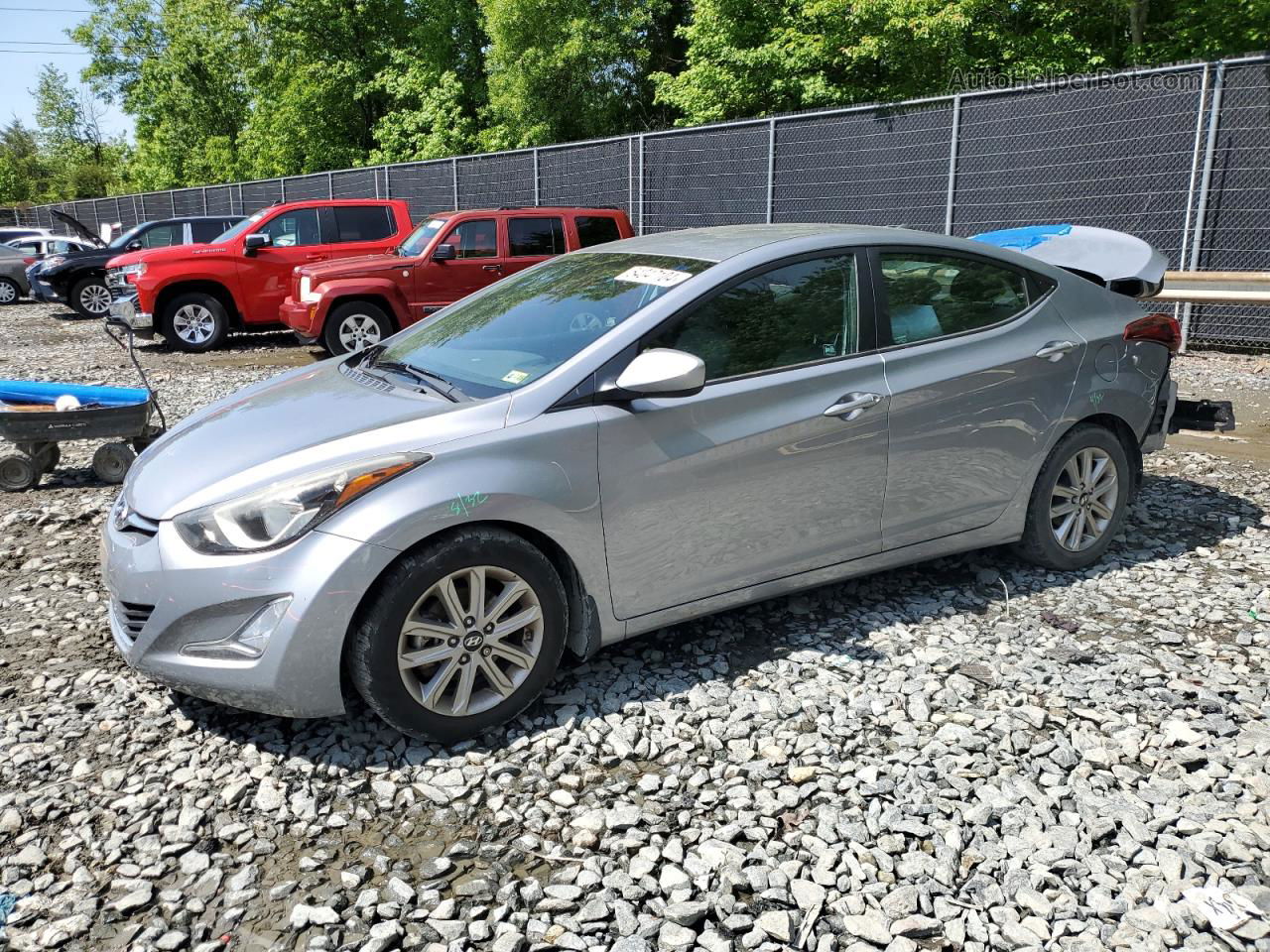 2015 Hyundai Elantra Se Silver vin: 5NPDH4AE8FH642909