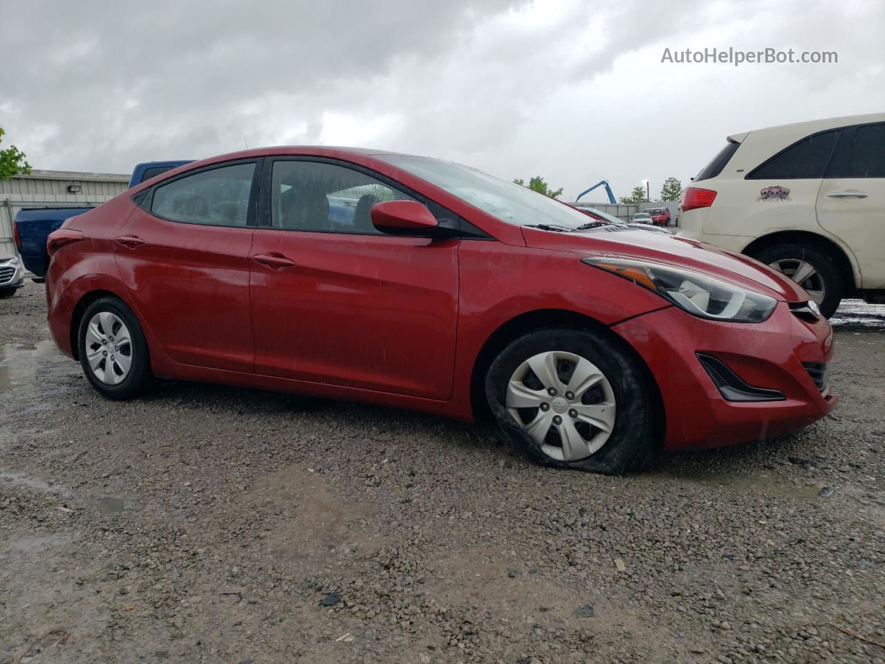 2016 Hyundai Elantra Se Красный vin: 5NPDH4AE8GH671649