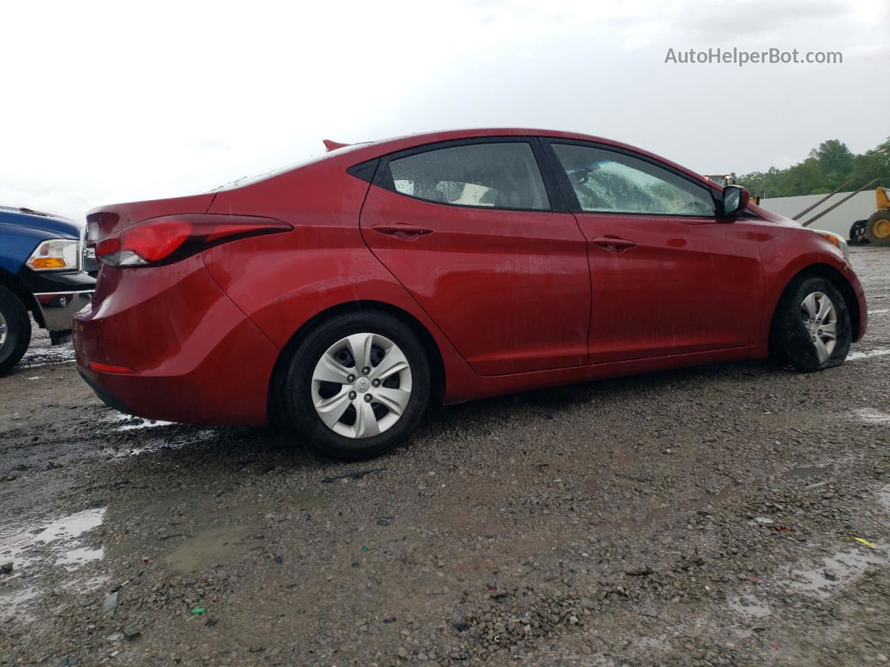 2016 Hyundai Elantra Se Красный vin: 5NPDH4AE8GH671649