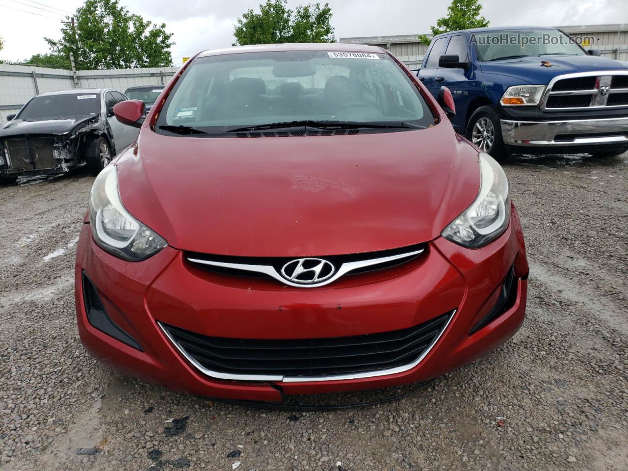 2016 Hyundai Elantra Se Красный vin: 5NPDH4AE8GH671649