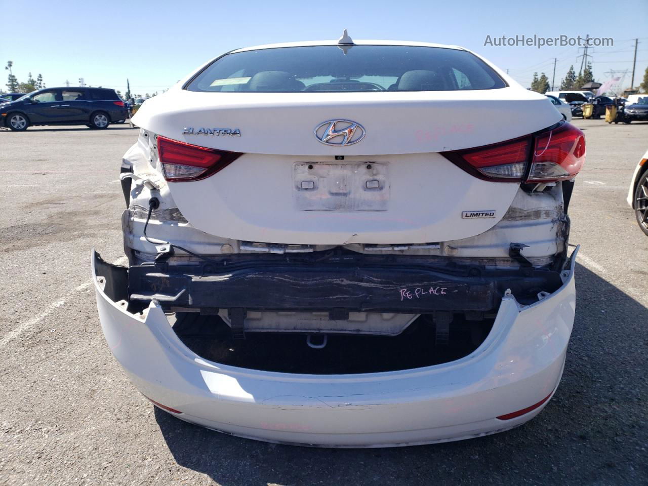 2016 Hyundai Elantra Se White vin: 5NPDH4AE8GH672204