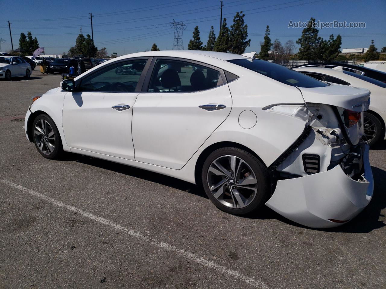 2016 Hyundai Elantra Se White vin: 5NPDH4AE8GH672204