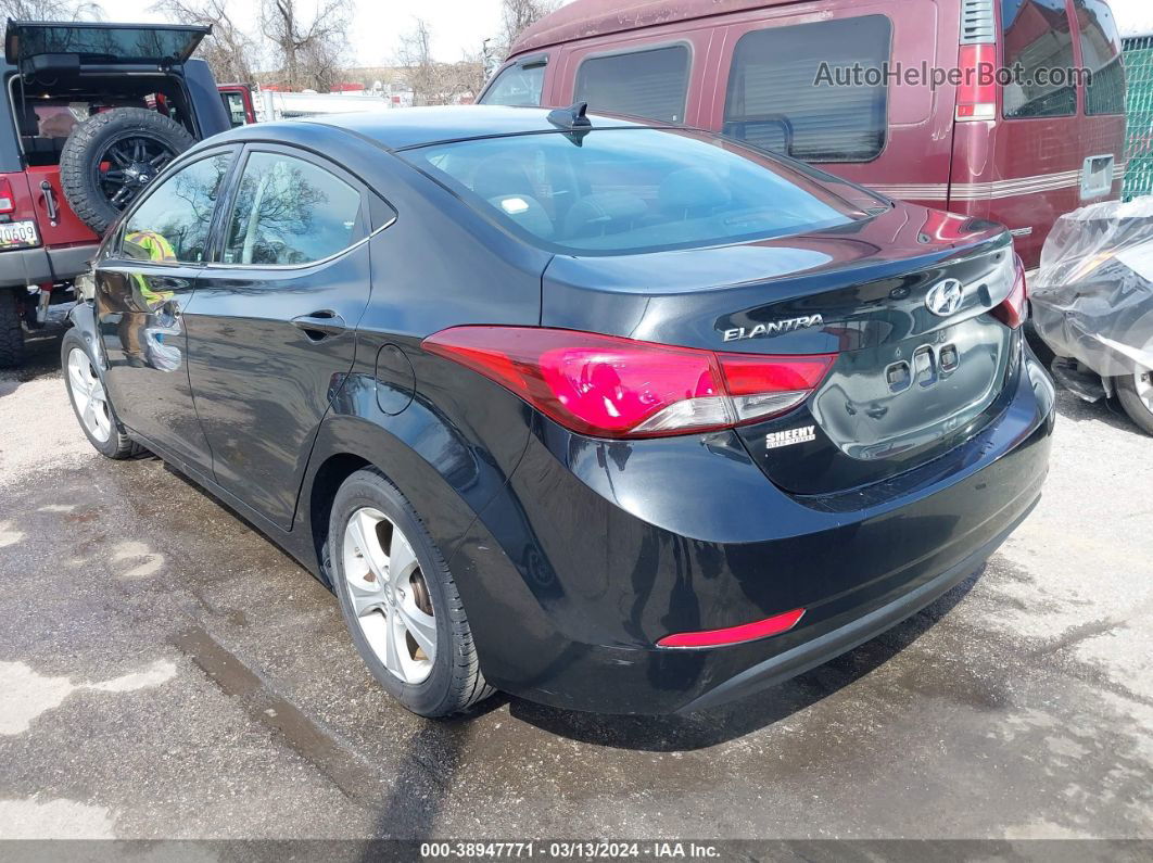 2016 Hyundai Elantra Value Edition Black vin: 5NPDH4AE8GH675748