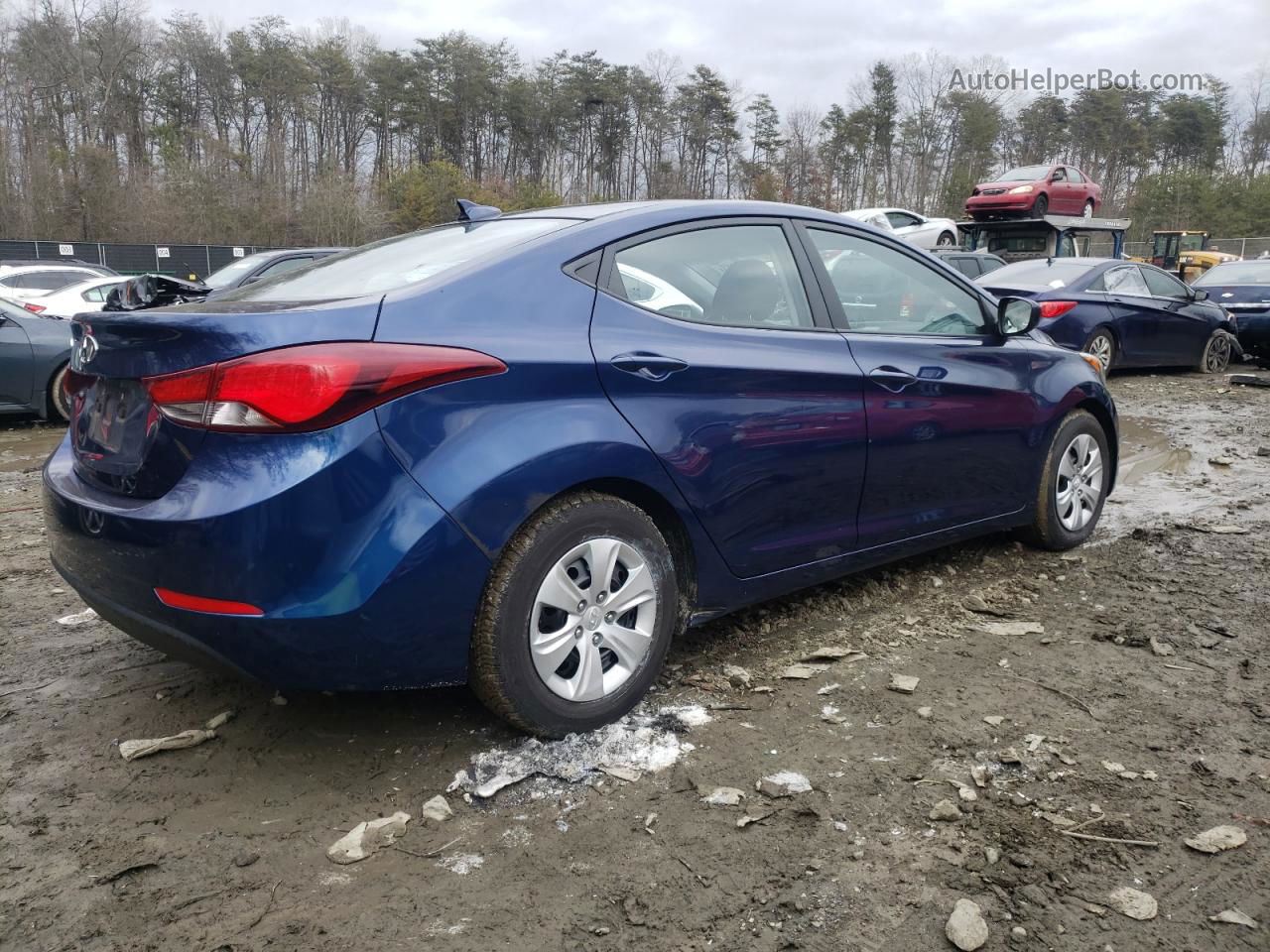 2016 Hyundai Elantra Se Blue vin: 5NPDH4AE8GH685731