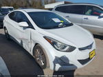 2016 Hyundai Elantra Se White vin: 5NPDH4AE8GH689245