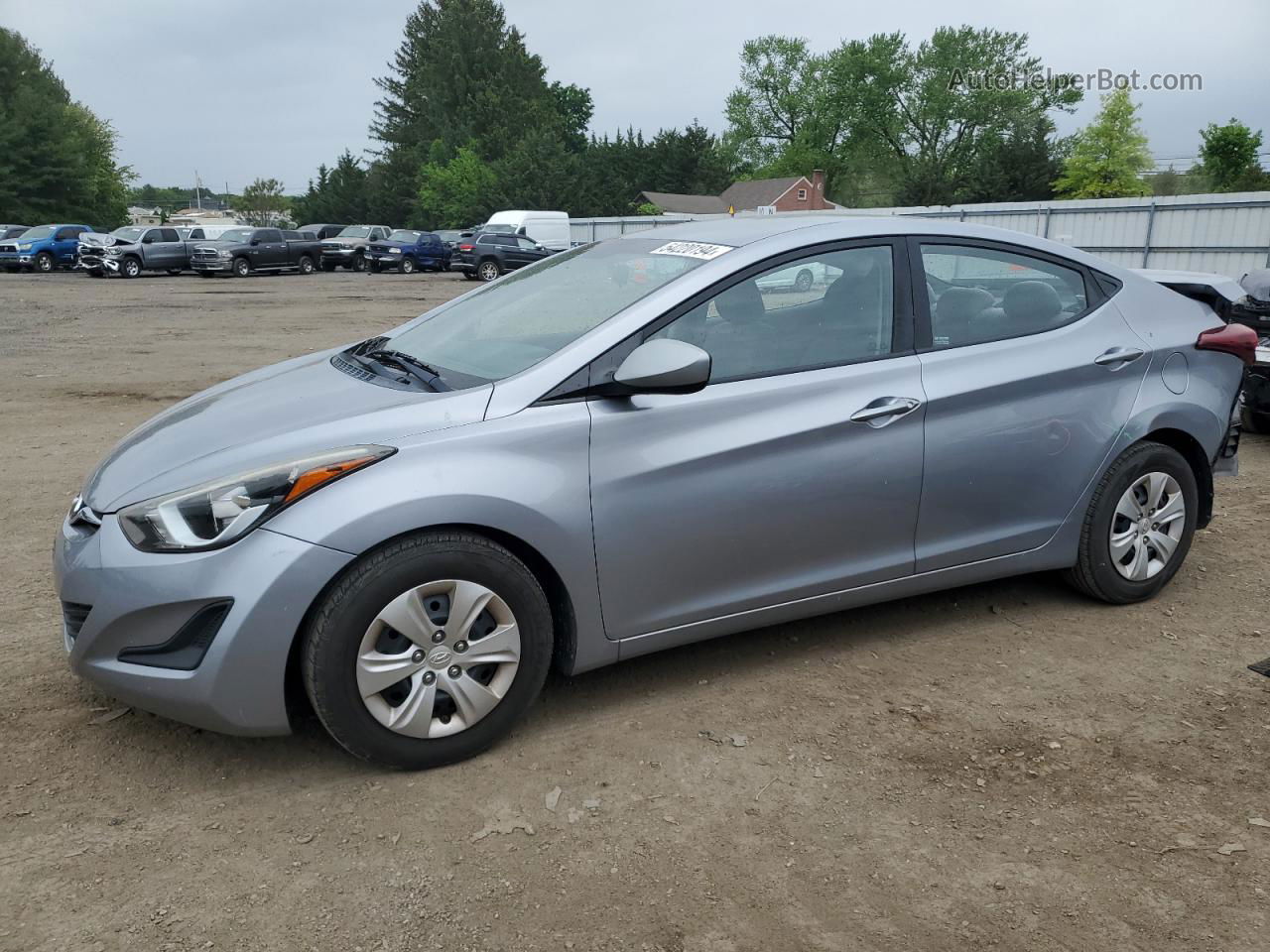 2016 Hyundai Elantra Se Синий vin: 5NPDH4AE8GH689584