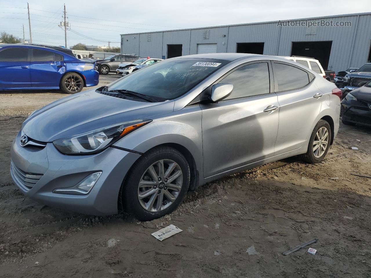 2016 Hyundai Elantra Se Silver vin: 5NPDH4AE8GH718484