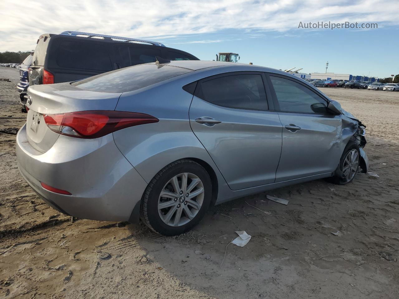 2016 Hyundai Elantra Se Silver vin: 5NPDH4AE8GH718484